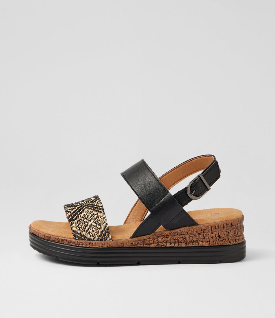 Nivara Black Multi Sandals Nivara Black Multi Sandals