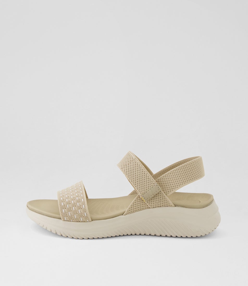 Vellery Sand Fabric Sandals