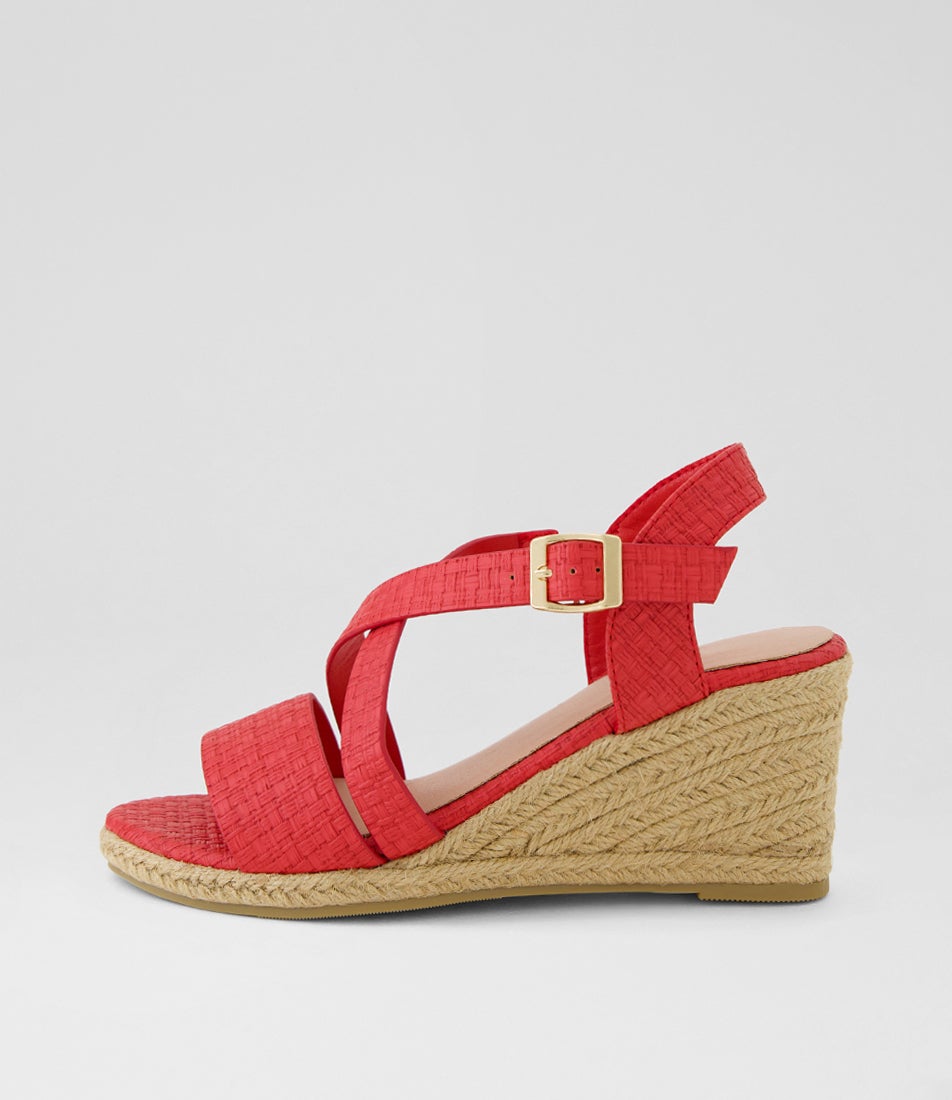 Felleque Red Weave Sandals