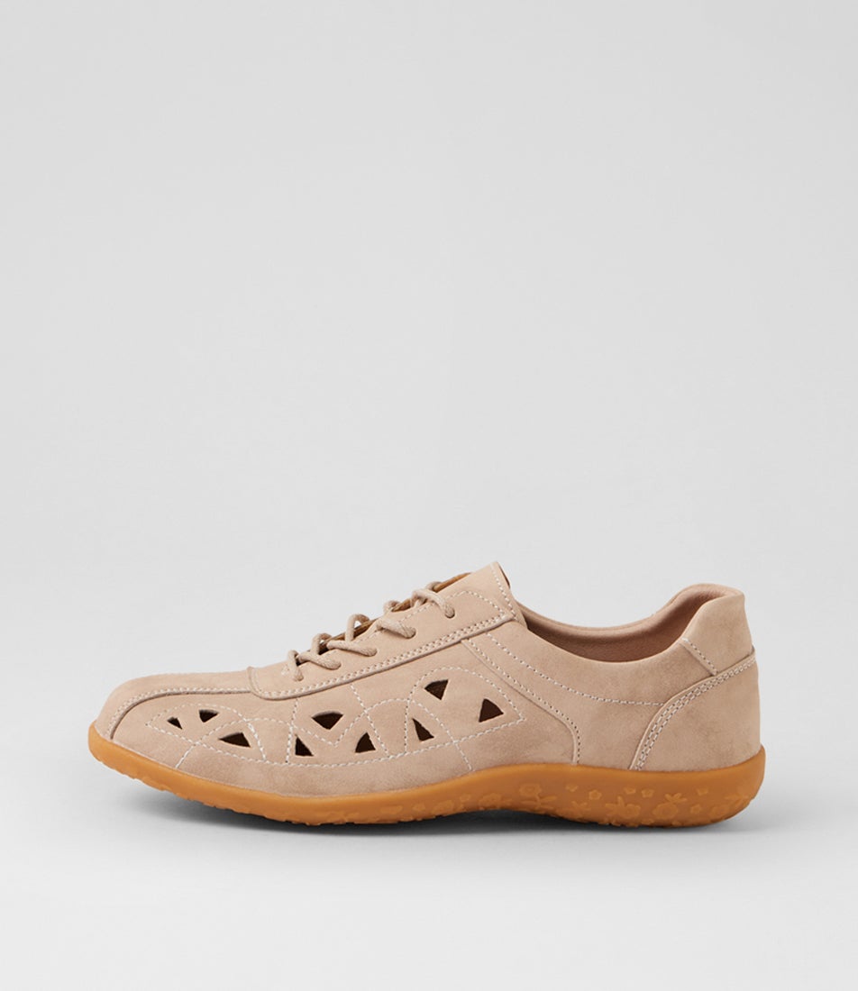 Landini Latte Nubuck Pu Flat Shoes Landini Latte Nubuck Pu Flat Shoes