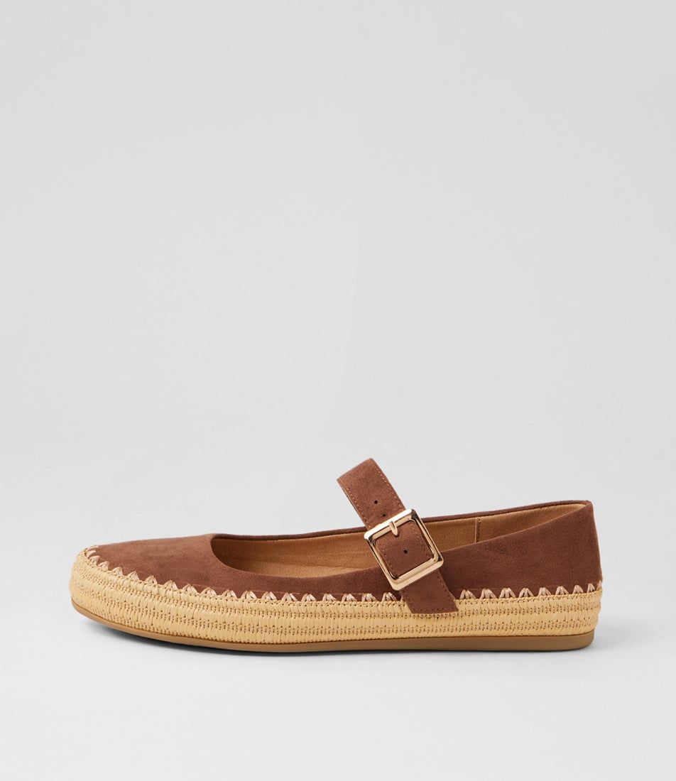 Mossie Light Taupe Microsuede Mary Janes Mossie Light Taupe Microsuede Mary Janes