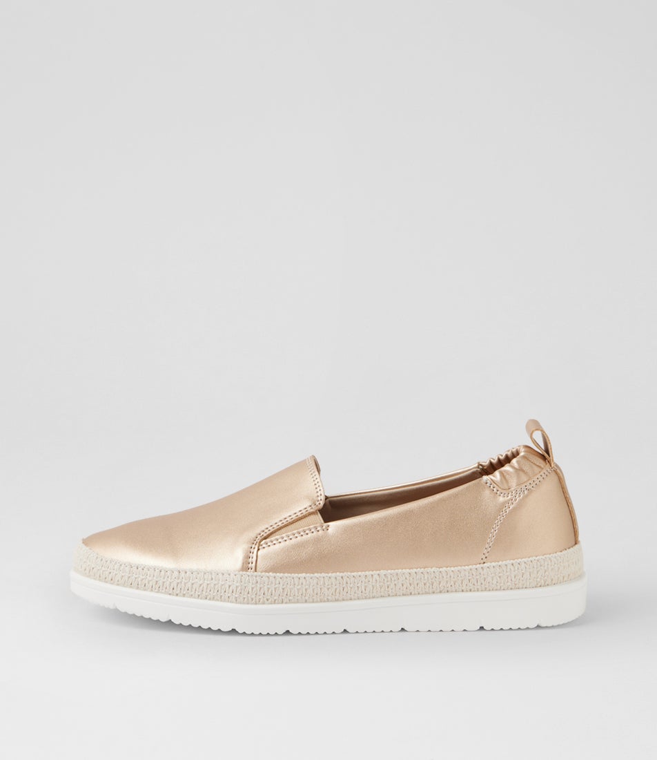 Mollo Champagne Flat Shoes