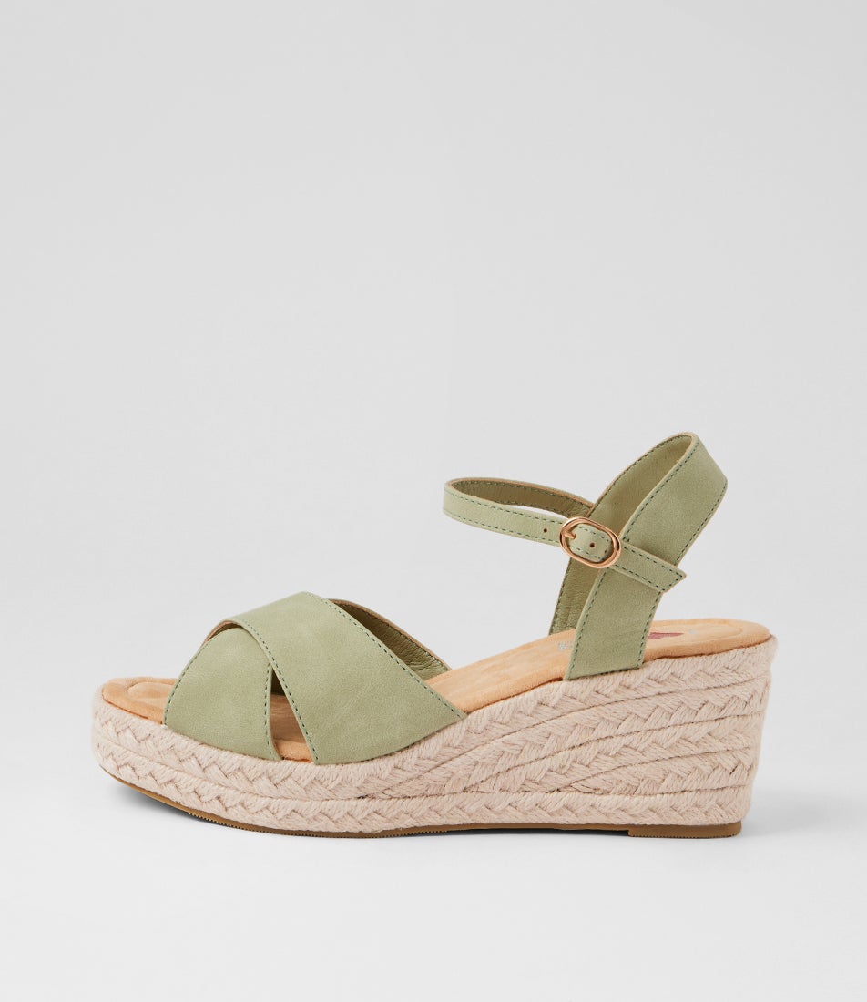 Swerko W Pistachio Nubuck Pu Sandals