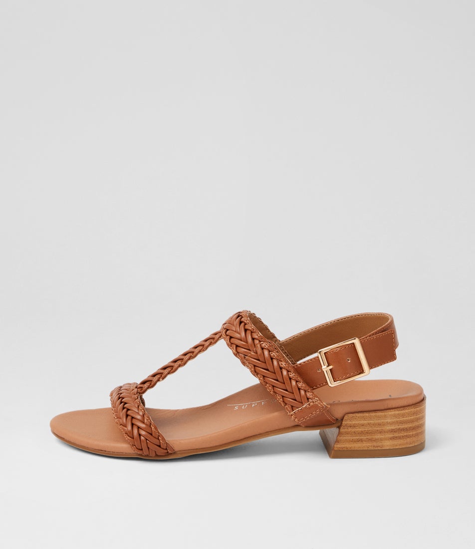 Dannie Tan Weave Sandals