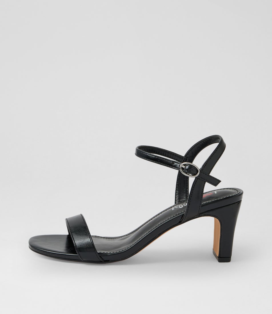Peyson Black Glaze Sandals