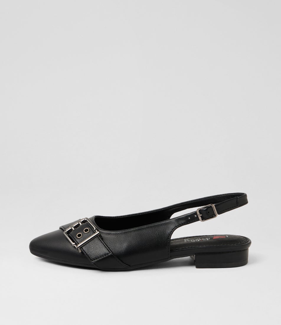 Arani Black Slingbacks