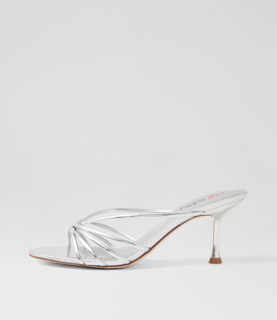 Raelynna Silver Mules