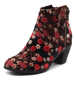 NOLO BLACK&RED FLOWE FABRIC