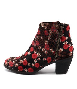 NOLO BLACK&RED FLOWE FABRIC