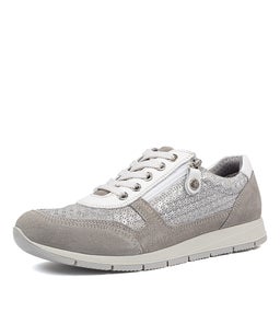 ELANAH SILVER GREY SUEDE LEATHER