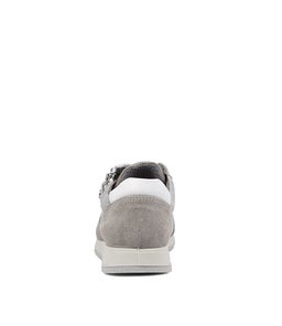 ELANAH SILVER GREY SUEDE LEATHER
