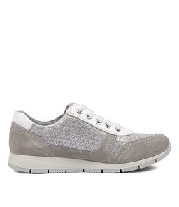 ELANAH SILVER GREY SUEDE LEATHER