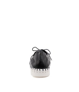 HAYDEN IR BLACK WHITE SOLE LEATHER
