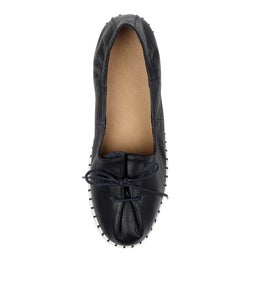 HAYDEN IR BLACK WHITE SOLE LEATHER