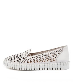 HEINS IR WHITE WHITE SOLE LEATHER