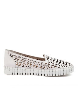 HEINS IR WHITE WHITE SOLE LEATHER