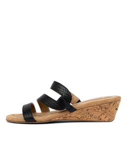 MARRYANA IS BLACK EMBOSSED SMOOTH