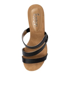 MARRYANA IS BLACK EMBOSSED SMOOTH