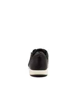 DIANNIE KM BLACK SPECKLE BLACK SUEDE LEATHER