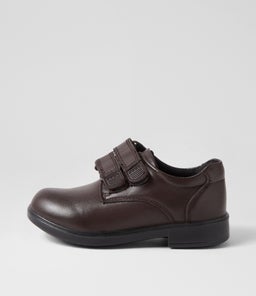 Dash Junior Brown Leather Adjustable Shoes Dash Junior Brown Leather Adjustable Shoes