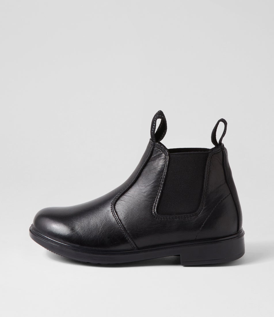Dax Black Leather Ankle Boots Dax Black Leather Ankle Boots