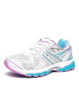 STAMINA JNR LX WHITE AQUA PURPLE SMOOTH