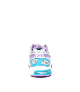 STAMINA JNR LX WHITE AQUA PURPLE SMOOTH