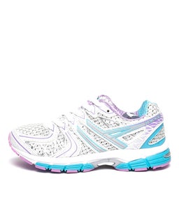 STAMINA JNR LX WHITE AQUA PURPLE SMOOTH