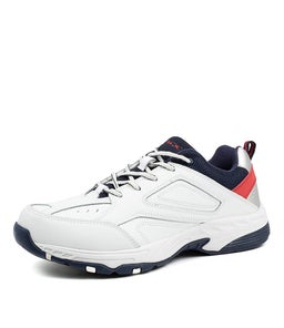 BLAST SNR M LX WHITE NAVY RED LEATHER SMOOTH