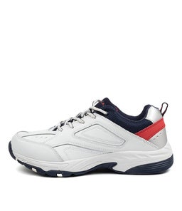 BLAST SNR M LX WHITE NAVY RED LEATHER SMOOTH