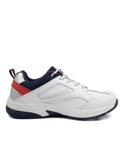 BLAST SNR M LX WHITE NAVY RED LEATHER SMOOTH