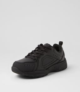 EMIT JNR D LACE LX BLACK LEATHER
