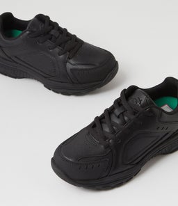 EMIT JNR D LACE LX BLACK LEATHER