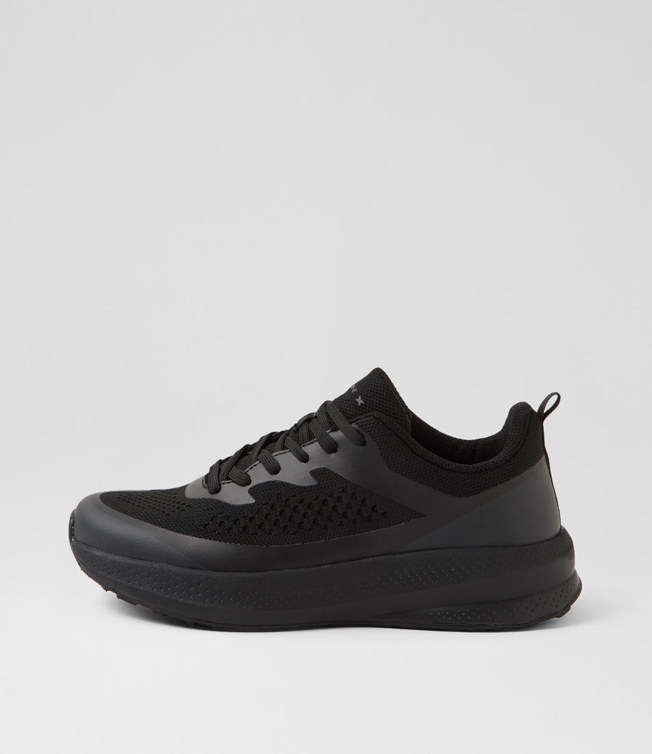 Burst Senior G Black Knit Sneakers