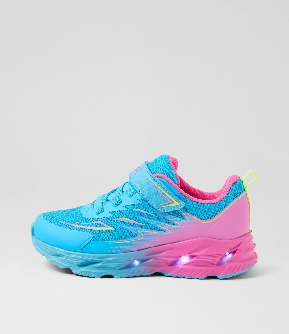Slidder Junior Adjustable Blue Pink Mesh Sneakers Slidder Junior Adjustable Blue Pink Mesh Sneakers