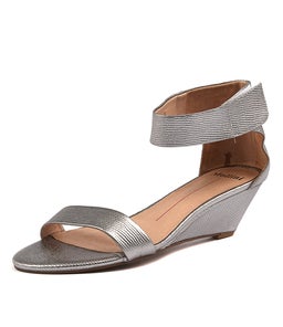 MARSY PEWTER LIZARD LEATHER