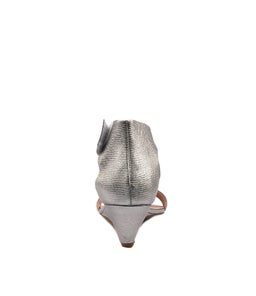 MARSY PEWTER LIZARD LEATHER