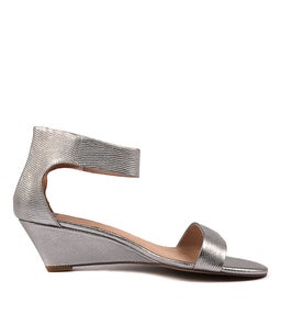 MARSY PEWTER LIZARD LEATHER