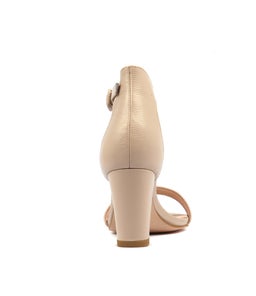 GESSIE NUDE LIZARD LEATHER