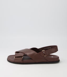 HAYLOW MO DK BROWN BLACK SOLE LEATHER