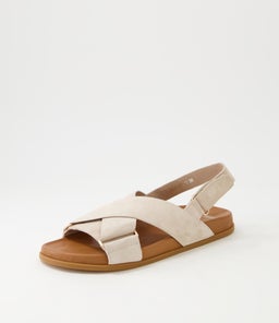 HAYLOW MO STONE DK TAN SUEDE LEATHER