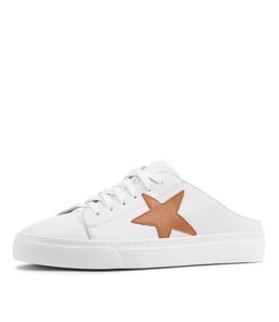 OTODAY MO WHITE DK TAN LEATHER
