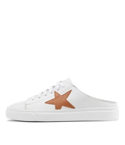 OTODAY MO WHITE DK TAN LEATHER
