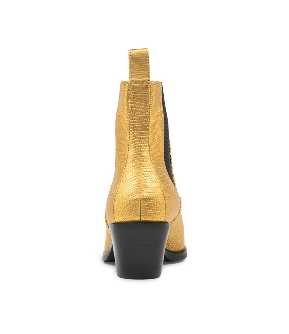 Rage Gold Leather Chelsea Boots | Shop Online at Williams