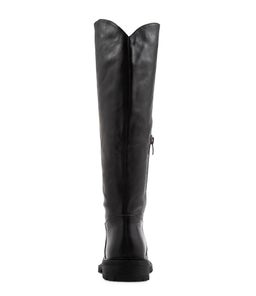 REBEL MO BLACK BLACK HEEL LEATHER