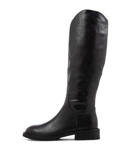 REBEL MO BLACK BLACK HEEL LEATHER