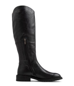 REBEL MO BLACK BLACK HEEL LEATHER