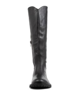 REBEL MO BLACK BLACK HEEL LEATHER