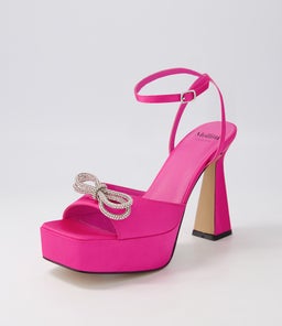 CHARMER MO FUCHSIA SILVER JEWELS SATIN