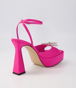 CHARMER MO FUCHSIA SILVER JEWELS SATIN